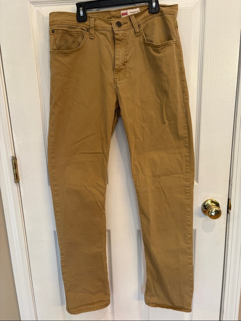 Wrangler Men's Khaki Chino Pants - Light Brown